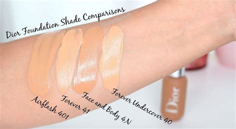 dior face and bidy foundation swatches|temptalia Dior foundation.